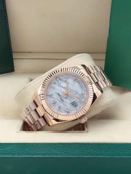mens watch automatic mechanical watches 41mm gold stainless steel strap 2813 movement diamond iced out daydate men's wristwatch man wri, Slivery;brown
mens watch automatic mechanical watches 41mm gold stainless steel strap 2813 movement diamond iced out daydate men's wristwatch man wri, Slivery;brown