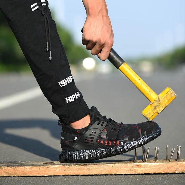 boots men's fashion and comfortable steel toe cap protective work shoes men puncture proof safety sneakers, Black
boots men's fashion and comfortable steel toe cap protective work shoes men puncture proof safety sneakers, Black