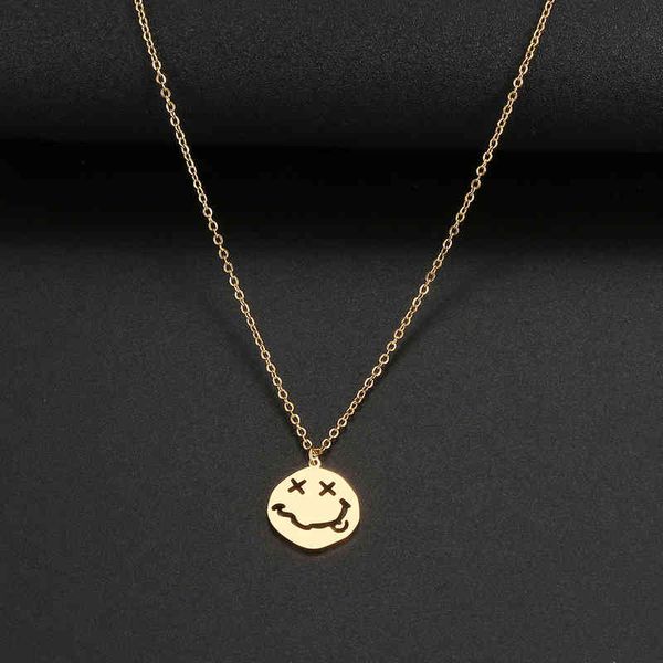stainless steel necklaces kpop smiley face goth hip hop egirl pendant collar chain fashion necklace for women men jewelry, Silver
stainless steel necklaces kpop smiley face goth hip hop egirl pendant collar chain fashion necklace for women men jewelry, Silver