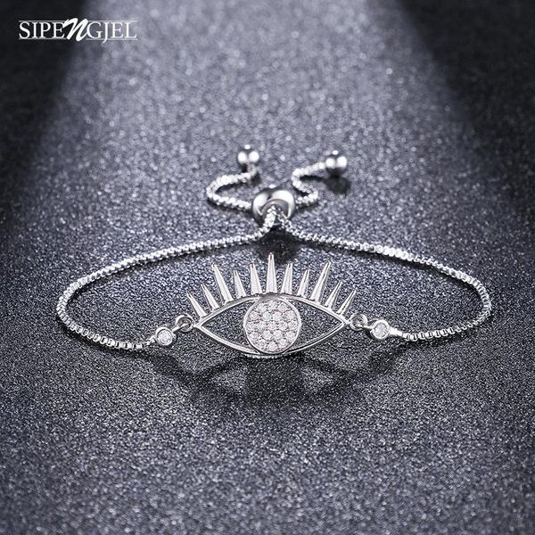 charm bracelets sipengjel trendy cubic zircoia silver plated evil eyes adjustable bracelet color box chain for women, Golden;silver
charm bracelets sipengjel trendy cubic zircoia silver plated evil eyes adjustable bracelet color box chain for women, Golden;silver