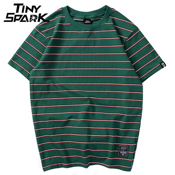harajuku stripe t shirt men casual t-shirt short sleeve summer hip hop tshirt streetwear casual tees black white green 210317, White;black
harajuku stripe t shirt men casual t-shirt short sleeve summer hip hop tshirt streetwear casual tees black white green 210317, White;black