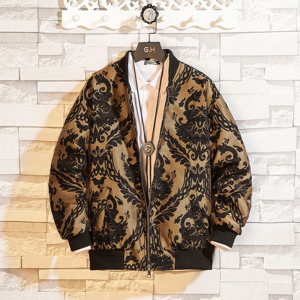 vintage baroque luxury gold printed paisley baseball jackets of retro cashew men flowers bombers streetwear winter coats big size opp9, Black;brown
vintage baroque luxury gold printed paisley baseball jackets of retro cashew men flowers bombers streetwear winter coats big size opp9, Black;brown