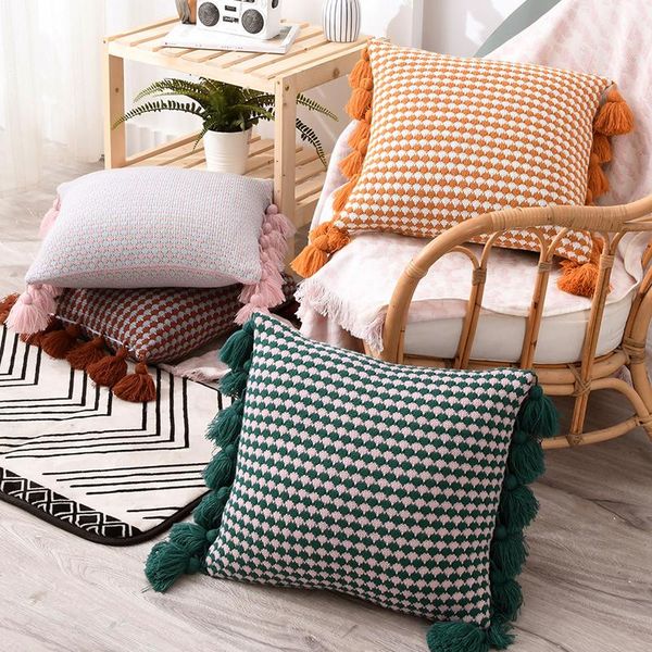 cushion/decorative pillow tassel cushion cover 45x45cm yellow pink brown knit tassels home decoration boho style case for sofa bed
cushion/decorative pillow tassel cushion cover 45x45cm yellow pink brown knit tassels home decoration boho style case for sofa bed