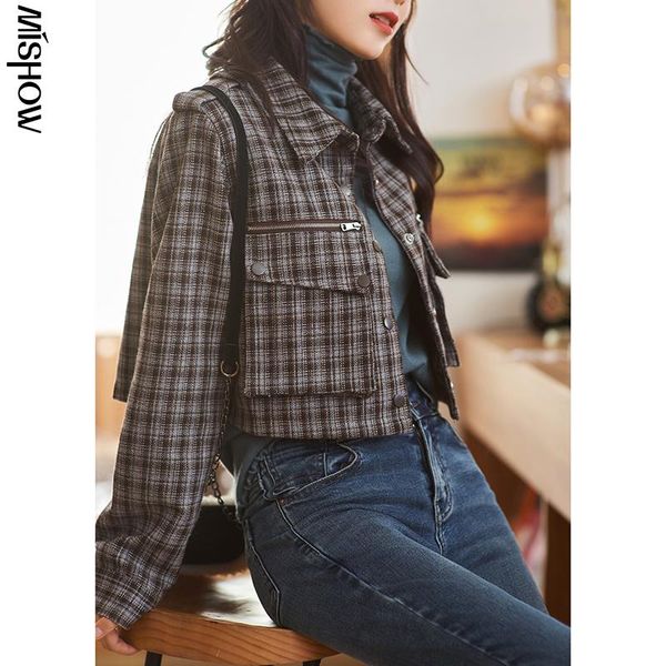 cmaz 2021 winter jackets for women fashion plaid turn down collar overwear overcoats female streetwear outdoor coats mx20d6528, Black;brown
cmaz 2021 winter jackets for women fashion plaid turn down collar overwear overcoats female streetwear outdoor coats mx20d6528, Black;brown