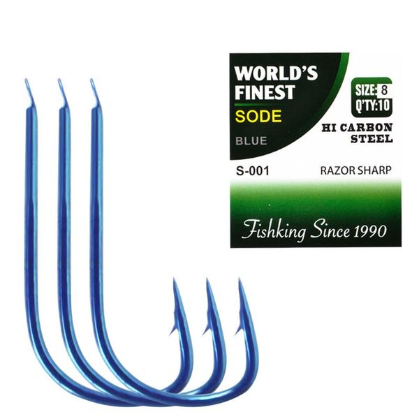 fishing hooks 2021 woeld is finest sode bule/red s-001/s-002 single barbed 6#-18# ad sharp 10pcs/lot
fishing hooks 2021 woeld is finest sode bule/red s-001/s-002 single barbed 6#-18# ad sharp 10pcs/lot