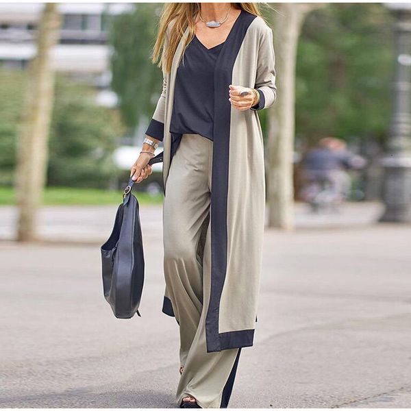 women's two piece pants elegante senhora do escritório três peças conjunto feminino vintage v pescoço colete cardigan calças compridas, White
women's two piece pants elegante senhora do escritório três peças conjunto feminino vintage v pescoço colete cardigan calças compridas, White