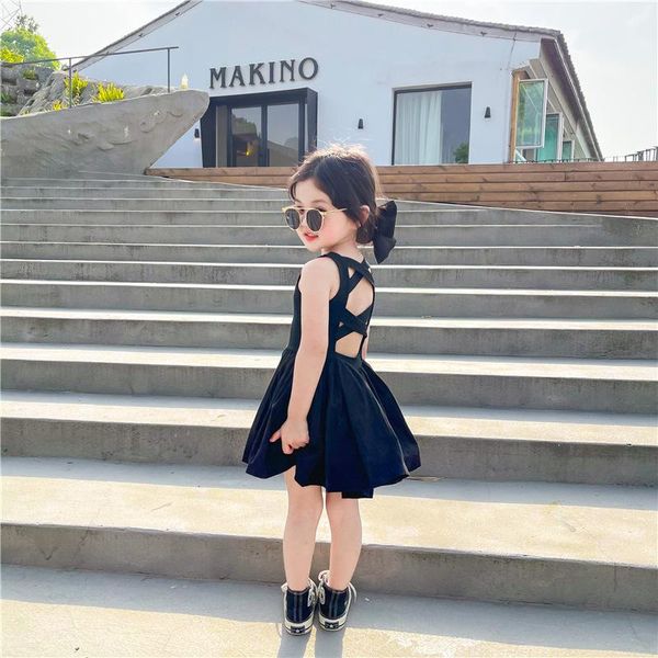 girl's dresses children's dress 2021 summer personality backless cross vintage beach solid casual sleeveless vest, Red;yellow
girl's dresses children's dress 2021 summer personality backless cross vintage beach solid casual sleeveless vest, Red;yellow