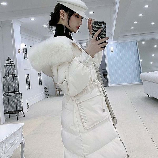 Women Winter Fashion White Duck Women's Thin Coat Mid-long Outerwear Lady Zip Real Fox Skin Collar Down Jacket C78 Jixt, Black
Women Winter Fashion White Duck Women's Thin Coat Mid-long Outerwear Lady Zip Real Fox Skin Collar Down Jacket C78 Jixt, Black