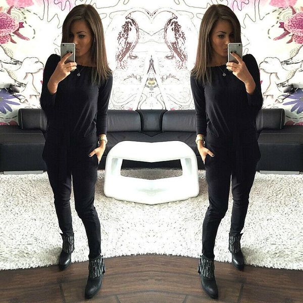 two piece dress fasgion women set pieces casual outfits long sleeve off shoulder warm autumn spring long drawstring pants, White
two piece dress fasgion women set pieces casual outfits long sleeve off shoulder warm autumn spring long drawstring pants, White