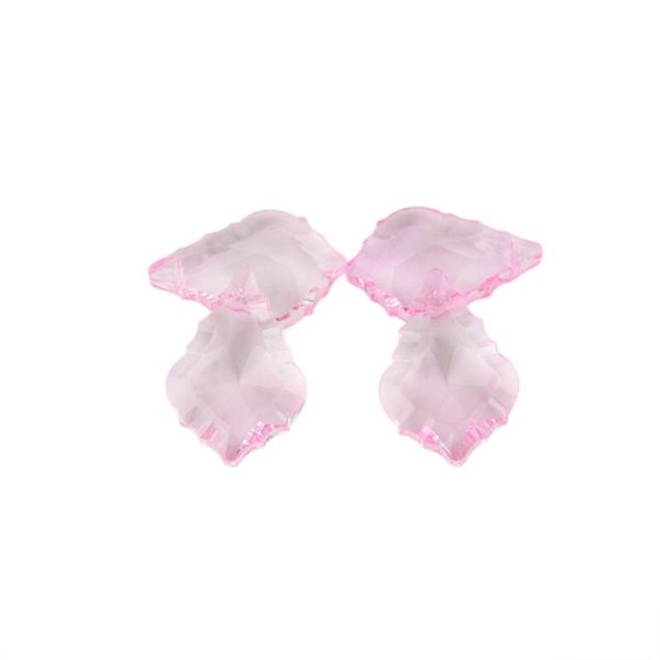 pink and 5 pcs purple lilac crystal chandelier parts