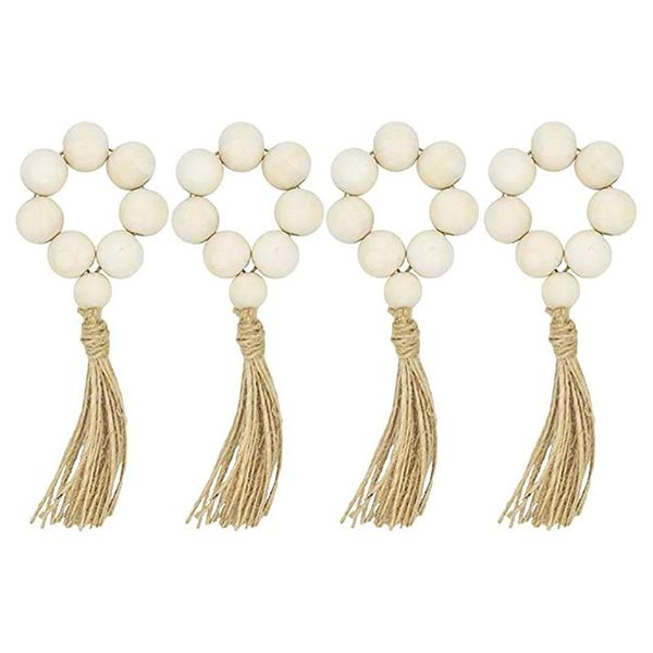 wooden bead antique farmhouse napkin ring, wooden wreath with tassel prayer beads,decorative napkin buckle (4 pcs)
wooden bead antique farmhouse napkin ring, wooden wreath with tassel prayer beads,decorative napkin buckle (4 pcs)