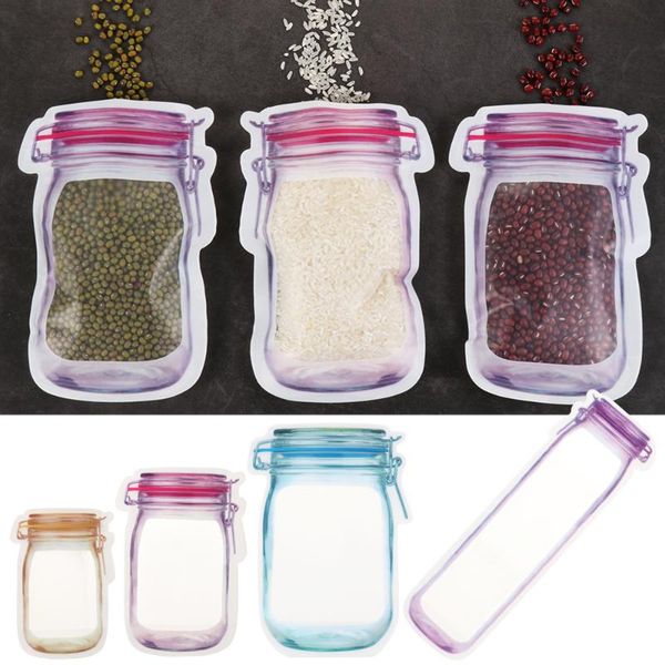 storage bags 10/12/20/30/40pcs zipper sealed reusable mason jar bottles shape food saver fresh organizer non-toxic
storage bags 10/12/20/30/40pcs zipper sealed reusable mason jar bottles shape food saver fresh organizer non-toxic