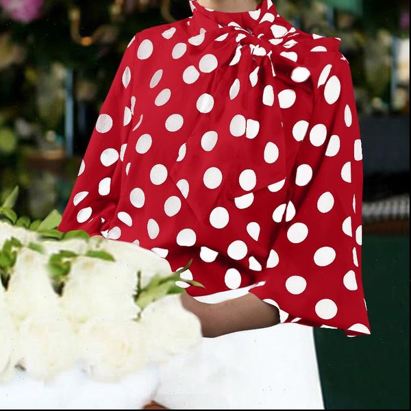 celmia plus size satin blouses women fashion lantern sleeve casual polka dot elegant ol shirts bow loose work blusas, White
celmia plus size satin blouses women fashion lantern sleeve casual polka dot elegant ol shirts bow loose work blusas, White