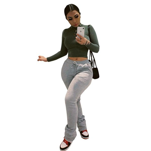 stacked pants 2020 womens new solid color elastic high waist pleated drawstring ruched pants stacked sweatpants women clothing, White
stacked pants 2020 womens new solid color elastic high waist pleated drawstring ruched pants stacked sweatpants women clothing, White