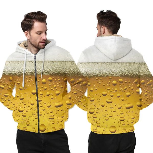 men's hoodies & sweatshirts ogkb winter couple outwears tracksuits harajuku women/men's printed fresh beer 3d zip homme fleece jac, Black
men's hoodies & sweatshirts ogkb winter couple outwears tracksuits harajuku women/men's printed fresh beer 3d zip homme fleece jac, Black
