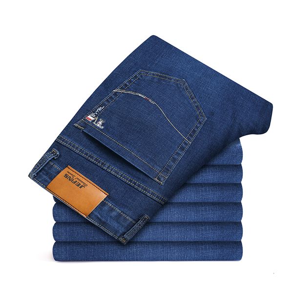 2021 new men stretch male classic elasticity business jeans casual comfortable trousers solid slim straight long denim pants n1c5, Blue
2021 new men stretch male classic elasticity business jeans casual comfortable trousers solid slim straight long denim pants n1c5, Blue