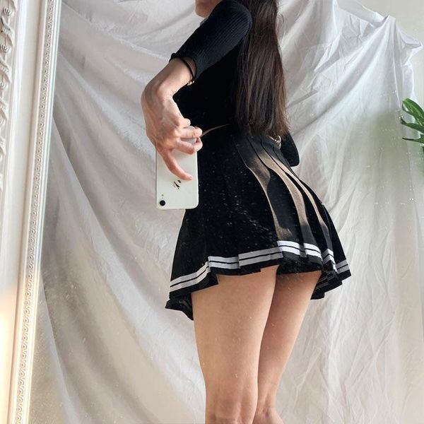 skirts layer europe double pleated skirt short high waist elastic student a-line stripe autumn winter female plus size mini 47t, Black
skirts layer europe double pleated skirt short high waist elastic student a-line stripe autumn winter female plus size mini 47t, Black
