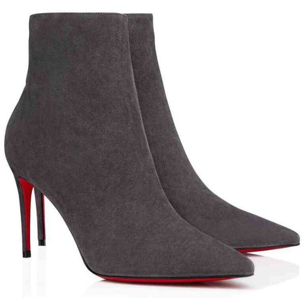 -- luxury gift winter elegant lady so kate ankle boots women red bottom booties pointed toe high heels party wedding dress eu35-43, Black
-- luxury gift winter elegant lady so kate ankle boots women red bottom booties pointed toe high heels party wedding dress eu35-43, Black