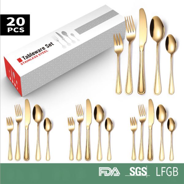double lines type 4 persons home using dinnerware stainless steel 20 pieces cutlery set creative steak knife fork spoon one color flatware
double lines type 4 persons home using dinnerware stainless steel 20 pieces cutlery set creative steak knife fork spoon one color flatware