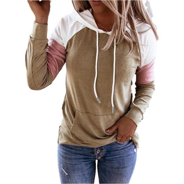 hoodieswomen autumn casual color block hoodies long sleeve drawstring pullover sweatshirts female patchwork hooded with pocket, Black
hoodieswomen autumn casual color block hoodies long sleeve drawstring pullover sweatshirts female patchwork hooded with pocket, Black