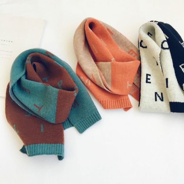 korean version letters and color matching wool children's scarf boys girls fashion baby autumn and winter knitted warm scarf, Blue;gray
korean version letters and color matching wool children's scarf boys girls fashion baby autumn and winter knitted warm scarf, Blue;gray