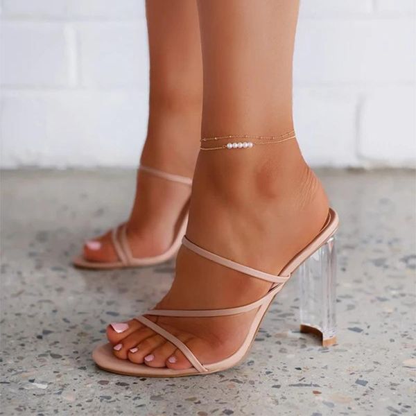 slippers summer sandals narrow band fashion slides outside women's block high heels ladies shoes outdoor elegant pumps, Black
slippers summer sandals narrow band fashion slides outside women's block high heels ladies shoes outdoor elegant pumps, Black