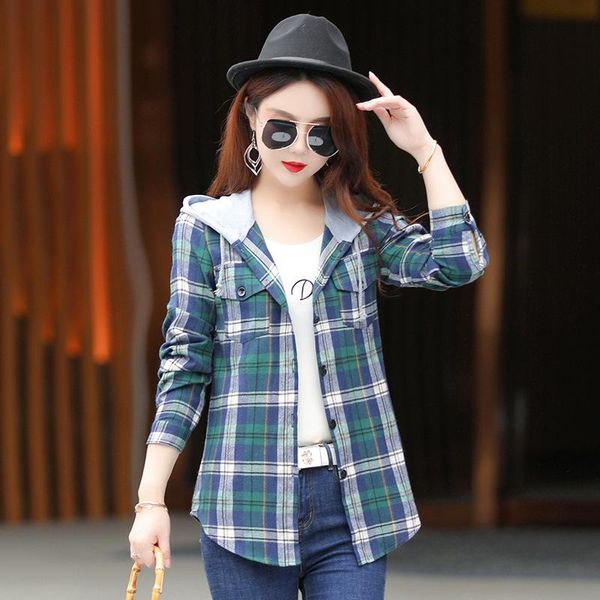 women's blouses & shirts spring autumn plaid flannel shirt long sleeve clothing 2021 casual blusas femme hoodie, White
women's blouses & shirts spring autumn plaid flannel shirt long sleeve clothing 2021 casual blusas femme hoodie, White