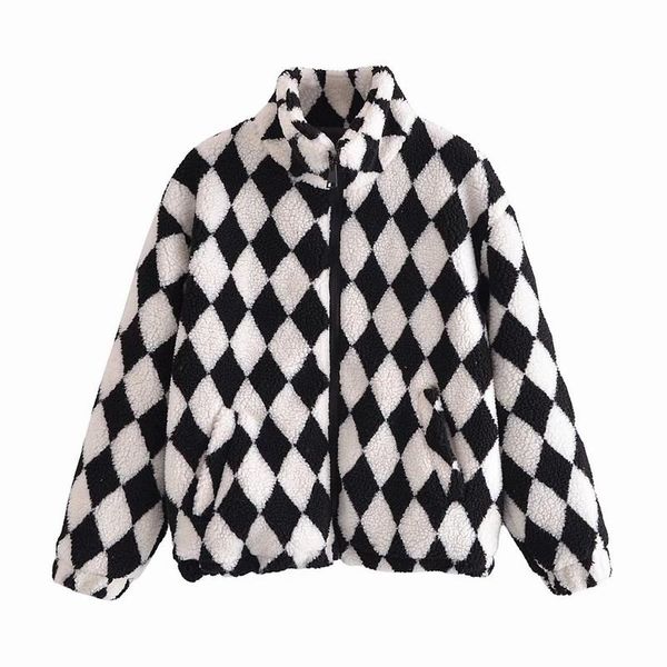 women's jackets diamond sherpa jacket women winter 2021 fashion zipperturtle neck coat female casual outerwear clothing, Black;brown
women's jackets diamond sherpa jacket women winter 2021 fashion zipperturtle neck coat female casual outerwear clothing, Black;brown