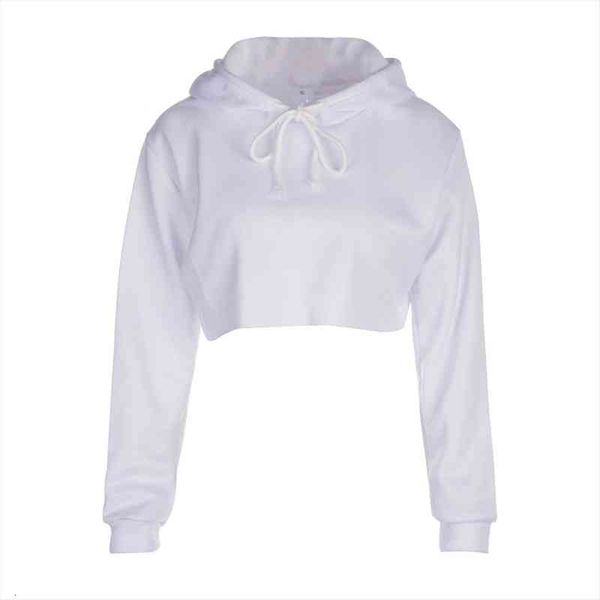 women white short hoodie crop hooded long sleeve coat pullover, Black
women white short hoodie crop hooded long sleeve coat pullover, Black
