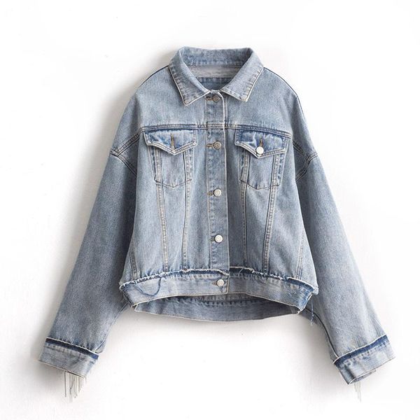 women's jackets women denim long batwing sleeve tassle short loose jeans coats streetwear fashion harajuku outerwear, Black;brown
women's jackets women denim long batwing sleeve tassle short loose jeans coats streetwear fashion harajuku outerwear, Black;brown