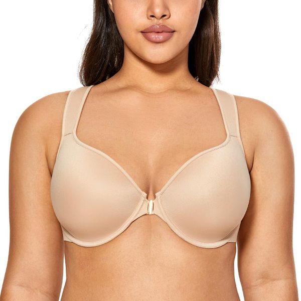 women's underwire light padded full coverage t-shirt front closure bra racerback, Red;black
women's underwire light padded full coverage t-shirt front closure bra racerback, Red;black