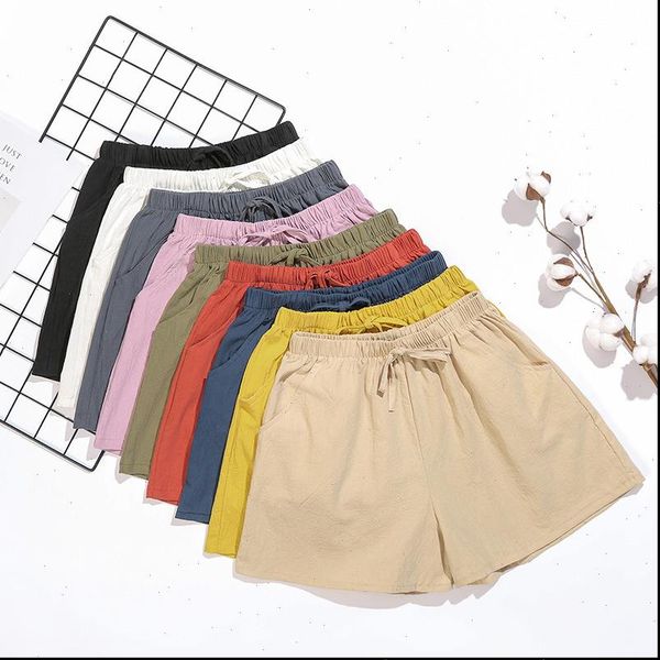 new high waist women shorts casual streetwear cotton linen elastic waist shorts wide leg cotton shorts summer short femme, White;black
new high waist women shorts casual streetwear cotton linen elastic waist shorts wide leg cotton shorts summer short femme, White;black