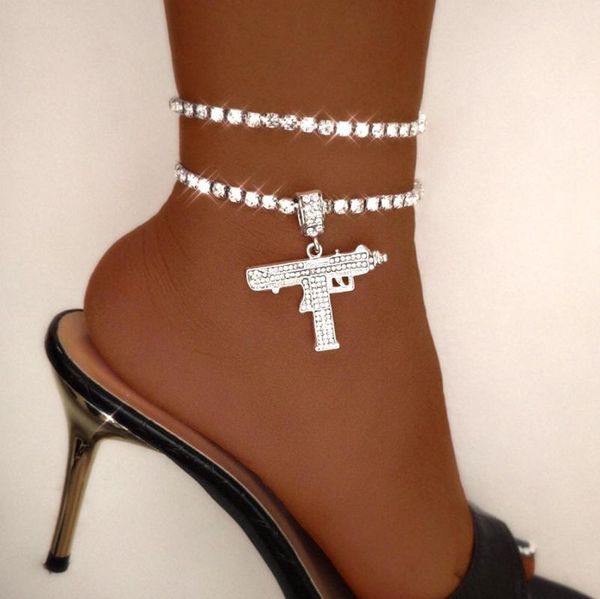 anklets 2pc/set fashion full rhinestone gun tennis chain anklet for women girl bohemian leg ankle bracelet beach crystal jewelry, Red;blue
anklets 2pc/set fashion full rhinestone gun tennis chain anklet for women girl bohemian leg ankle bracelet beach crystal jewelry, Red;blue