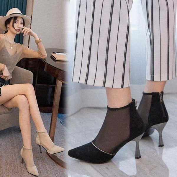boots 2021 womens heels woman summer fashion women shoes design pointed rhinestone embellished mesh sandal ladies shoe pumps, Black
boots 2021 womens heels woman summer fashion women shoes design pointed rhinestone embellished mesh sandal ladies shoe pumps, Black