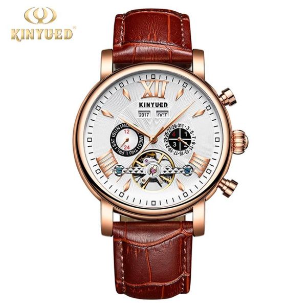 wristwatches kinyued fashion tourbillon skeleton watch men sport mens automatic mechanical watches calendar relogio masculino, Slivery;brown
wristwatches kinyued fashion tourbillon skeleton watch men sport mens automatic mechanical watches calendar relogio masculino, Slivery;brown