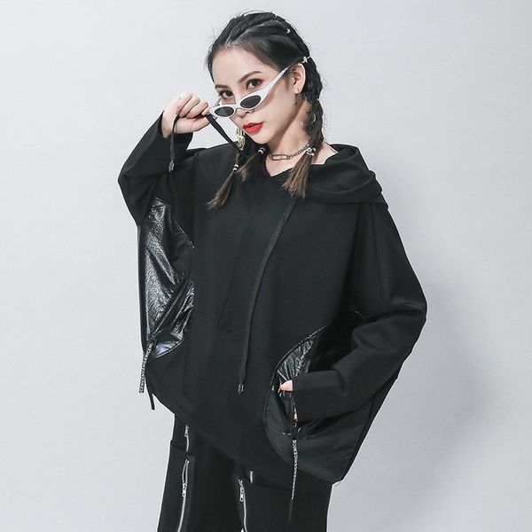 women's hoodies & sweatshirts lanmrem 2021 spring women fashion solid color bat sleeve pullover hooded sweatshirt streetwear loose casu, Black
women's hoodies & sweatshirts lanmrem 2021 spring women fashion solid color bat sleeve pullover hooded sweatshirt streetwear loose casu, Black