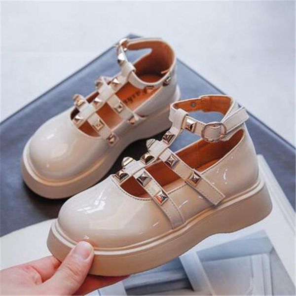 flat shoes girls leather mary jane elementary school children soft-soled round head rivet roman princess shoe, Black;grey
flat shoes girls leather mary jane elementary school children soft-soled round head rivet roman princess shoe, Black;grey