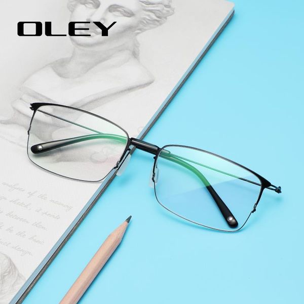 fashion sunglasses frames oley classic ultralight titanium prescription glasses screwless myopia hyperopia optical y8201, Black
fashion sunglasses frames oley classic ultralight titanium prescription glasses screwless myopia hyperopia optical y8201, Black