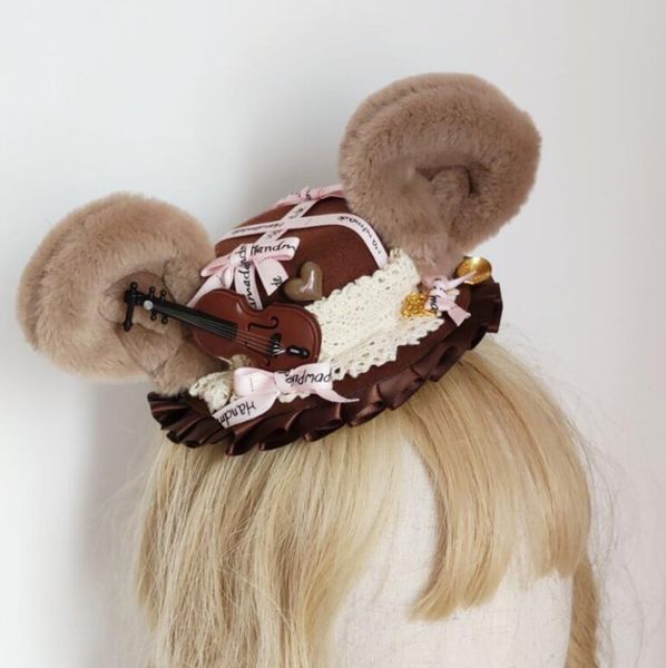 stingy brim hats magogo hand-made lolita plush bear ears small hat hair accessories sweetheart chocolate cute headdress, Blue;gray
stingy brim hats magogo hand-made lolita plush bear ears small hat hair accessories sweetheart chocolate cute headdress, Blue;gray