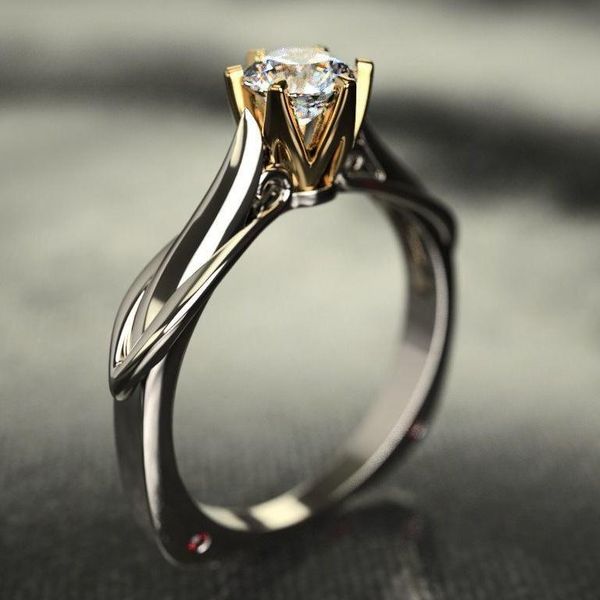 wedding rings 1 karat classic six-claw two-tone electroplated shiny eight hearts and arrows zircon engagement ring female for woman, Slivery;golden
wedding rings 1 karat classic six-claw two-tone electroplated shiny eight hearts and arrows zircon engagement ring female for woman, Slivery;golden