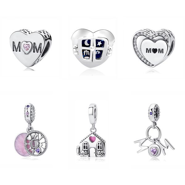 original 100% 925 sterling silver charm bead perfect mom home heart pendant charms love fit bracelets women diy jewelry q0531, Black
original 100% 925 sterling silver charm bead perfect mom home heart pendant charms love fit bracelets women diy jewelry q0531, Black