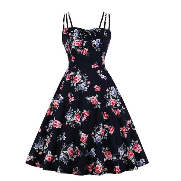 new 2021 summer women's fashion temperament printed floral sling dress elegant and comfortable casual soft trendy dress playful, Black;gray
new 2021 summer women's fashion temperament printed floral sling dress elegant and comfortable casual soft trendy dress playful, Black;gray