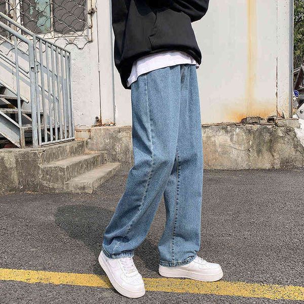 korean men jeans vintag high waist oversize wide leg trousers summer baggy all-match streetwear retro chic jeans, Blue
korean men jeans vintag high waist oversize wide leg trousers summer baggy all-match streetwear retro chic jeans, Blue