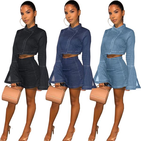 2021 new wholesale dropshpping denim women two piece tracksuit bodycon mini a-line suit outfit matching set skirt bi60, Black
2021 new wholesale dropshpping denim women two piece tracksuit bodycon mini a-line suit outfit matching set skirt bi60, Black