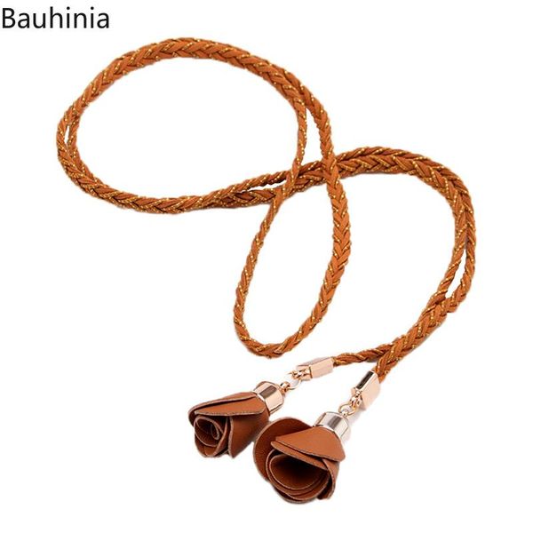 belts fashion women's simple and elegant braided belt beautiful flower design 165cm quality dress thin 2021, Black;brown
belts fashion women's simple and elegant braided belt beautiful flower design 165cm quality dress thin 2021, Black;brown
