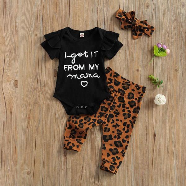 clothing sets born toddler girls 3 pcs outfits suits, short sleeve letter printed romper + leopard long pant headband summer 2021, White
clothing sets born toddler girls 3 pcs outfits suits, short sleeve letter printed romper + leopard long pant headband summer 2021, White