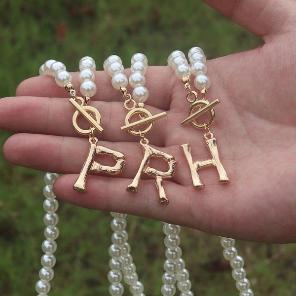 chains fashion bamboo letters a-z pendant necklace pearl chain choker for women boho jewelry gold initial necklaces christmas gift, Silver
chains fashion bamboo letters a-z pendant necklace pearl chain choker for women boho jewelry gold initial necklaces christmas gift, Silver