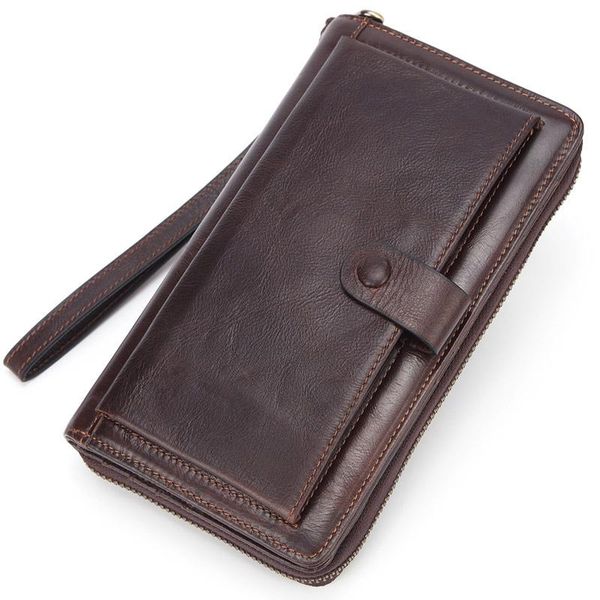 wallets vintage men genuine leather long zipper clutch purse card holder phone wallet, Red;black
wallets vintage men genuine leather long zipper clutch purse card holder phone wallet, Red;black