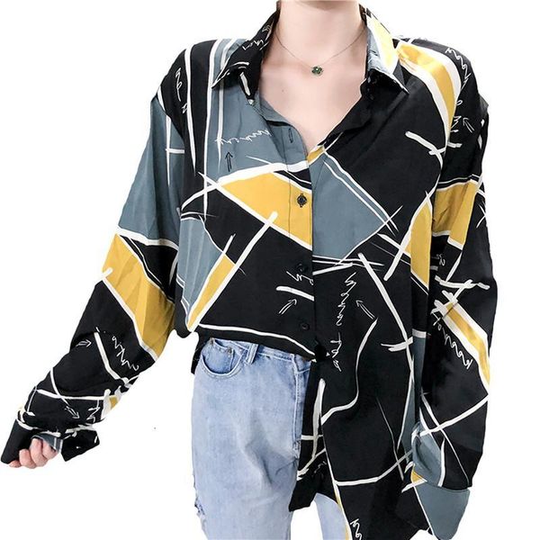 women crossbows 2021 spring elegant autumn printing long goal squared shirt female blunder casual streetwear mode d180 7xsl, White;black
women crossbows 2021 spring elegant autumn printing long goal squared shirt female blunder casual streetwear mode d180 7xsl, White;black