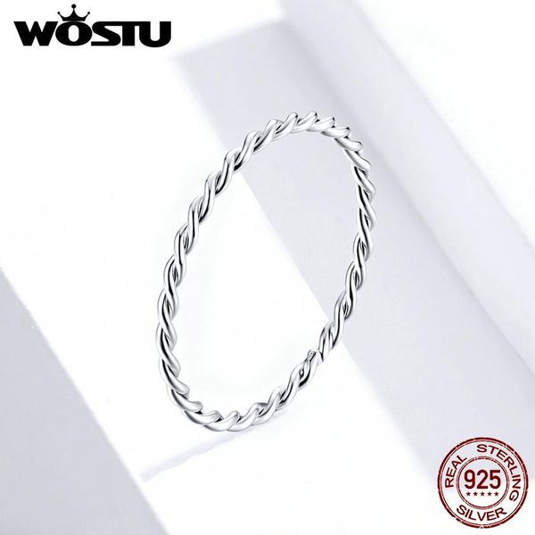 cluster rings wostu genuine 925 sterling silver minimalist twist finger stackable simple ring korean style party jewelry gift fir640, Golden;silver
cluster rings wostu genuine 925 sterling silver minimalist twist finger stackable simple ring korean style party jewelry gift fir640, Golden;silver